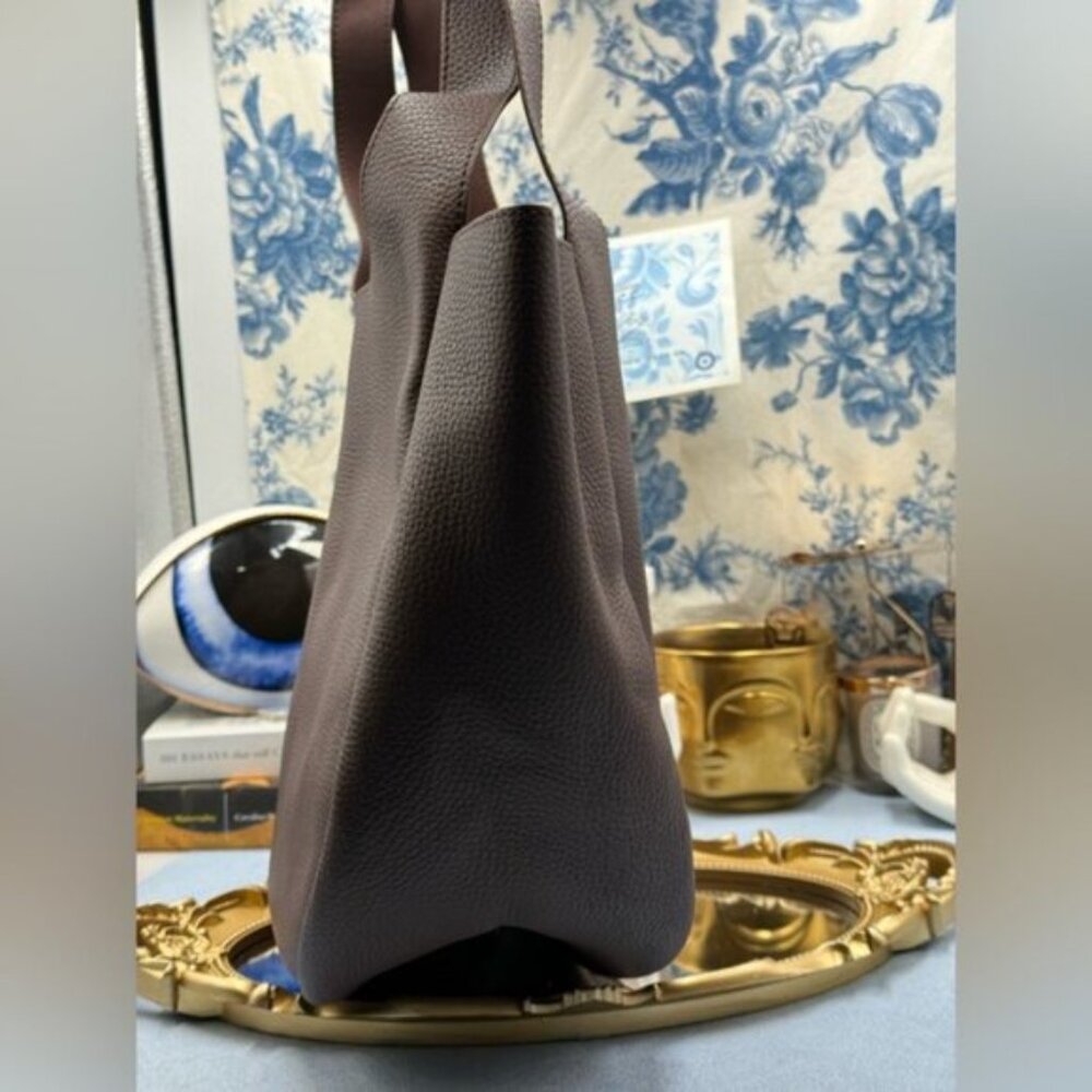 🆕 OROTON 🧿 NWOT Emilia Tote Bag, Bear Brown Leather - Picture 7 of 15